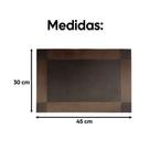Kit Jogo Americano Retangular com 4 Peças 45cm Luxo Mesa Posta de Jantar Kit Jogo Americano Retangular com 4 Peças 45cm Luxo Mesa Posta de Jantar