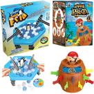 Kit Jogo Armadilha do Pinguim e Pula Pirata Suspense e Surpresas para Toda Família