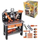 Kit Jogo Bancada De Ferramentas Brinquedo Infantil 18 Peças