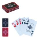 Kit Jogo Baralho Plástico Profissional + Dominó Osso 7Mm No Estojo 28 Pcs - Art Game