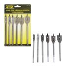 Kit Jogo Broca Plana Chata 6 Peças Madeira Uso Profissional 1201 FERTAK Kit Jogo Broca Plana Chata 6 Peças Madeira Uso Profissional 1201 FERTAK