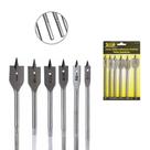 Kit Jogo Broca Plana Chata 6 Peças Madeira Uso Profissional - FERTAK Kit Jogo Broca Plana Chata 6 Peças Madeira Uso Profissional - FERTAK