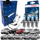 Kit Jogo Cabo e Velas de Ignição Ford Courier Ecosport Ka 1.0 1.6 8v