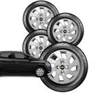 Kit Jogo Calota GRID Prata Aro 15 Onix Prisma 2013 16 Kit Jogo Calota GRID Prata Aro 15 Onix Prisma 2013 16