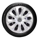 Kit Jogo Carlota Velox Prata Aro 13 Vw Polo Spacefox Up Fox