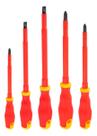 Kit Jogo Chave Fenda Phillips Phs Isolada 1000v Com 5 Peças Para Eletricista Kit Jogo Chave Fenda Phillips Phs Isolada 1000v Com 5 Peças Para Eletricista