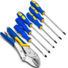 Kit Jogo Chaves De Fenda E Philips Imantada Com Alicate De Pressão 10 Polegadas Kit Jogo Chaves De Fenda E Philips Imantada Com Alicate De Pressão 10 Polegadas