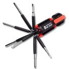 Kit Jogo Chaves de Fenda e Phillips 8 em 1 Com Led Ferramentas Compacta Multiuso - Novo Século