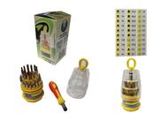 Kit Jogo Chaves De Precisão 31 Peças Allen Philips Fenda