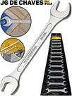 Kit Jogo Chaves Fixas Tramontina 12 Peças Aço Especial Cromado Profissional P/ Mecânicos Reparos Domésticos