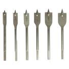 Kit Jogo com 6 Brocas Chatas para Madeira Titanium Platina Kit Jogo com 6 Brocas Chatas para Madeira Titanium Platina