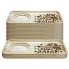 kit Jogo conjunto 6 Pires Ret. p/ servir -Feliz Natal -Pinus