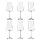 Kit Jogo Conjunto 6 Taças de Cristal para Vinho Drink Bohemia 560ml - XTRA NDI - Alta Elegante Resistente Moderna