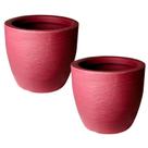 Kit Jogo Conjunto de Vasos de Planta Jateado Cone 35cm - 32L, Polietileno Resistente com Proteção UV para Externo Kit Jogo Conjunto de Vasos de Planta Jateado Cone 35cm - 32L, Polietileno Resistente com Proteção UV para Externo