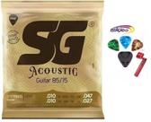 Kit Jogo Corda Violão Aço 12 Cordas .010 - SG + Acessórios Kit Jogo Corda Violão Aço 12 Cordas .010 - SG + Acessórios
