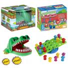 Kit Jogo Crocodilo Croc Croc Morde Dedo + Jogo Gangorra do Macaco
