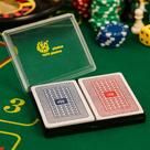 Kit Jogo De Baralho Plástico Lavável 54 Cartas SQ-3389