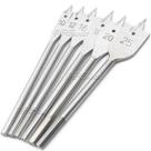 Kit Jogo De Brocas Chata Para Madeira Aço Profissional 6 Peças