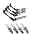 Kit Jogo de Cabos e Vela de Ignição Chevrolet Onix e Prisma motores 1.4 Flex