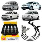 Kit Jogo de Cabos e Velas deIgnição Gol Voyage Saveir0 Fox G4 G5 1.0 1.6 8v EA111 FLEX - NGK e ILM