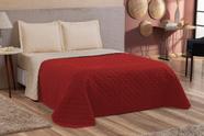 Kit Jogo De Cama Casal Queen 4 Peças Com Viés Lançamento vermelho/caqui Kit Jogo De Cama Casal Queen 4 Peças Com Viés Lançamento vermelho/caqui