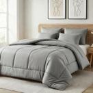 Kit Jogo de Cama Queen 6 Peças com Edredom Dupla Face Macio e Suave Casa Dona