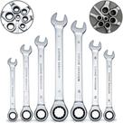 Kit Jogo De Chave Combinada Com Catraca Boca Estrela Profissional 8-19mm 7 Peças