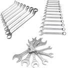 Kit Jogo de Chave Combinada Fixa e Estrela em Aço Cromado 6 a 22mm Kit Jogo de Chave Combinada Fixa e Estrela em Aço Cromado 6 a 22mm