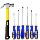 Kit Jogo de Chave Fenda Philips Imantada Martelo Fibra Unha Aço Ferramentas Kit Jogo de Chave Fenda Philips Imantada Martelo Fibra Unha Aço Ferramentas