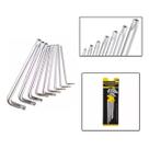 Kit Jogo De Chaves Extra Longa Tipo L Torx T10 a T50 9 Peças
