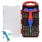 Kit Jogo de Chaves Precisão 25 Peças Azul + Chaveiro CBRN17843