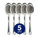 Kit Jogo de Colher Servir 25,4cm Inox Qualidade Premium Tamanho Ideal para Restaurante Cozinha Buffet