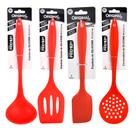 kit jogo de cozinha espátula vazada concha escumadeira espátula silicone 4 peças
