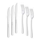KIT - Jogo de Faca e Garfo Buzios 120 Peças em Aço Inox IBAG - Tramontina