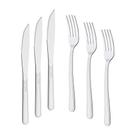 Kit - Jogo De Faca E Garfo Buzios 72 Peças Em Aço Inox Ibag - Tramontina