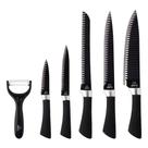 Kit Jogo de Facas Cheff Profissional 6 Pçs Cozinha Faqueiro