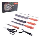 Kit jogo de facas de Cozinha Inox 6 Peças Cookstyle 9902 - Taira