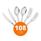 Kit - Jogo De Facas, Garfos E Colheres Luxo Laguna 108 Peças Em Aço Inox Itop - Tramontina Kit - Jogo De Facas, Garfos E Colheres Luxo Laguna 108 Peças Em Aço Inox Itop - Tramontina