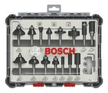 Kit Jogo De Fresas Bosch Standard Encaixe De 1/4 C/15 Peças