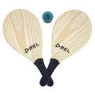 Kit Jogo de Frescobol de Praia: 2 Raquetes + 1 Bolinha + Sacola Bel Fix