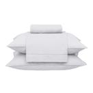 Kit Jogo De Lençol Buddemeyer 4 Peças Cama Super King Basic Percalle 180 Fios 100% Algodão