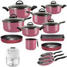 Kit Jogo de Panelas 13 Pçs Teflon Antiaderente + Processador