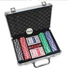 Kit Jogo De Poker Luxo 200 Fichas 2 Baralhos Maleta Alumínio - Yaay