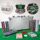 Kit Jogo de Poker Profissional 300 Fichas com Maleta e Tapete Completo