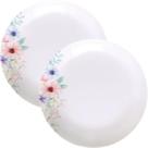 Kit Jogo De Pratos Fundo Sopa 2 Pessoas 2Pçs Floratta 22cm