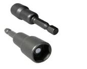 Kit Jogo De Soquete Bits Canhão Parafusadeira 6 8 10mm Ímã
