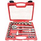 Kit Jogo De Soquete Sextavado 22 Peças E Encaixe De 1/2 Pol - VIP INDUSTRIAL