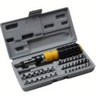 Kit Jogo de Soquetes Chave Catraca Reversível 41 Peças Bits e Soquetes Jogo Chaves Ferramentas Snel Ferramentas