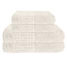 Kit Jogo De Toalhas Camesa 4 Peças Banho e Rosto Loft 100% Algodão 400g/m² Nanosoft