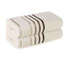 Kit Jogo De Toalhas Karsten 2 Peças Banho Lumina Fio Penteado Cor:Greige Ivory Kit Jogo De Toalhas Karsten 2 Peças Banho Lumina Fio Penteado Cor:Greige Ivory